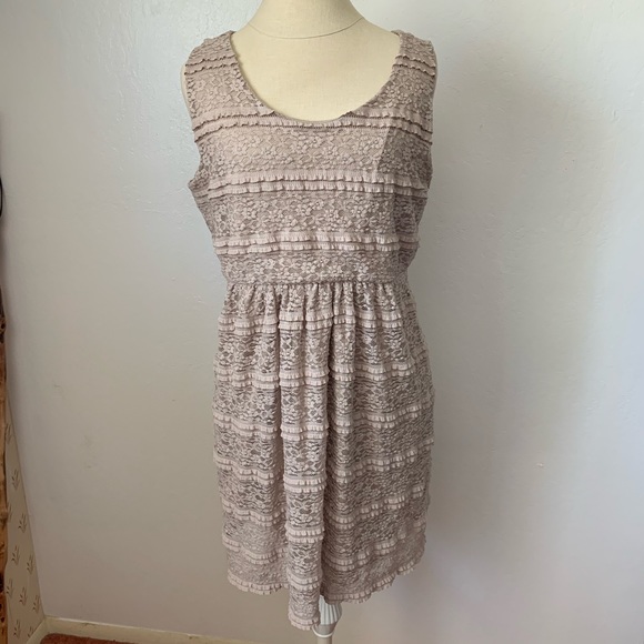 Enfocus Studio Dresses & Skirts - Tan Lace Dress